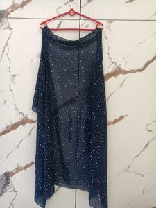 Navy Blue Star Print Shrug