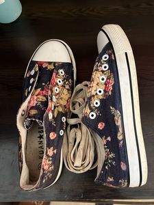 floral canvas shoes