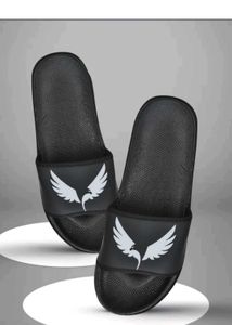 Men slides/flip flops (Black,8)