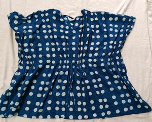 KAFTAN BLUE TOP FOR WOMEN.