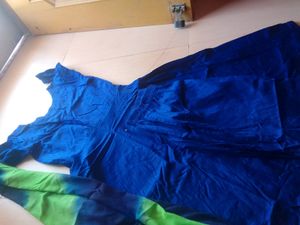 Blue Anarkali Suit Set