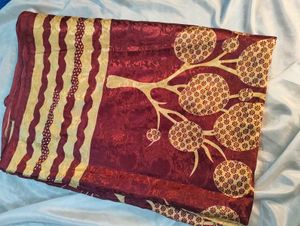 Elegant Maroon Saree