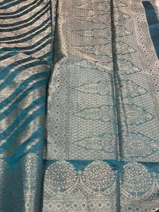 Elegant Green Patterned Saree