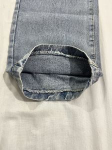 Straight Leg Ripped Jeans