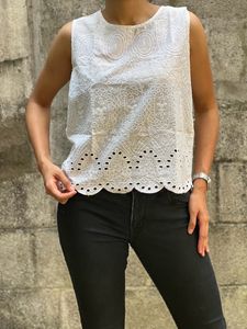 White Casual Top
