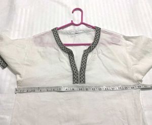 White Embroidery Top Bust 36