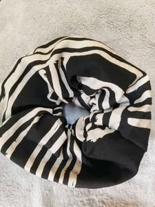 Zebra Print Scrunchie
