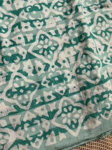 Sea Green Cotton Saree