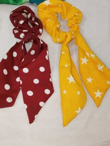 Hair Tie Scrunchies With Earrings Free