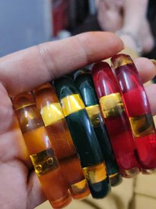 Set of 6 Colorful Bangle Bracelets