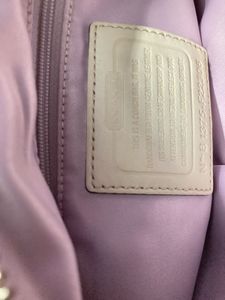 1COACH Kristin Ivory Champagne Leather Bag 💼