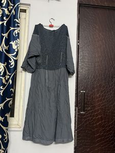 Flowy Grey Midi Dress