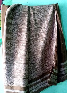 💥Sale Price Hour Deal 💥Brown Mettalic Saree