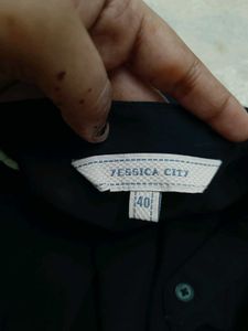 Sheer Black Long Sleeve Shirt