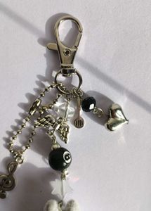 Grey Labubu Keychain