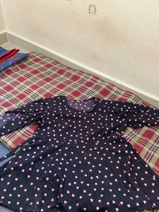 Cute Heart Print Dress