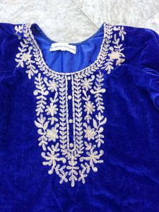 Velvet Pakistani Party Wear Suit