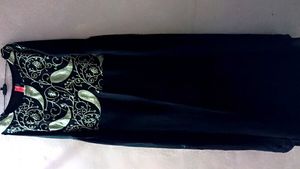 Women Black Georgette Maxi Dress