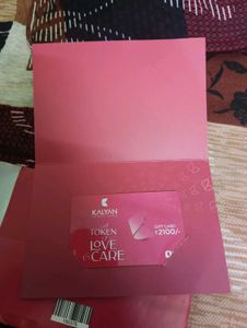Kalyan Jewellers Raksha Bandhan Card Worth 2100rs