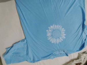 Light Blue Sunflower Tee