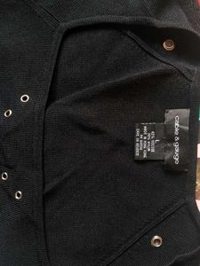Black Square Neck Top