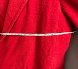 Classic Korean Red OverCoat 🧣