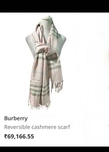 Burberry Pink  check Scarf