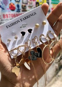 Korean Earrings Combo Card