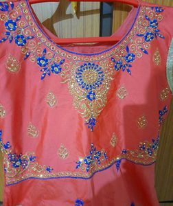 Red Frock With Dupatta