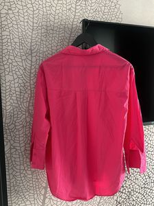 Fuschia Oversized Shirt- Size S