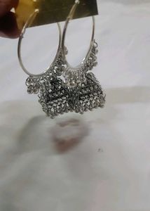 Silver Colour Jhumka For Women Latest Design