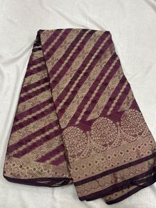 Elegant Striped Saree