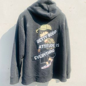 Gray Zip-Up Hoodie