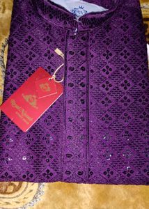 Green Embroidered Kurta Set