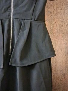 H&amp;M Black Peplum Dress