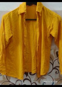 Yellow Colour Beautiful Shirt For Women And Girls