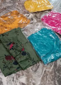 😍5 Pcs Combo Plazo Set Unique Colours
