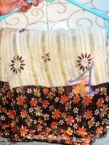 Floral Print Saree