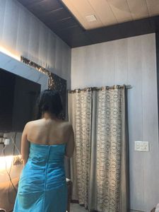 Teal Tubeless Striated Gown 🌸🦋🎀