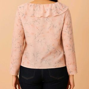 Floral Ruffle Top