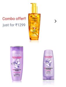 L&#39;Oreal Paris Hair Combo (Serum,Conditioner,Shampo