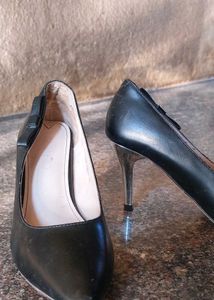 Cute Black Kittem Heels