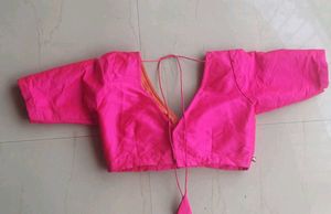 Tilhori Deep Pink V Neck Blouse