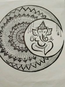 Mandala Art Of God Ganpati