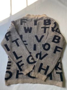 Letter Print Sweater