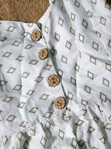 Cute Diamond Print Sundress