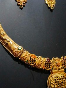 Anokhi K Jewellers Gold Necklace Set