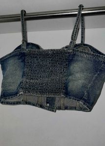 Denim Crop Top