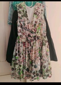Giovanni Abstract Print Sleeveless Dress