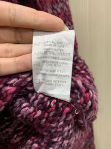 Imported Pink Knit Turtleneck Sweater